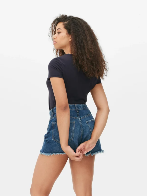 T-shirt Stretch à Col Ras-du-cou