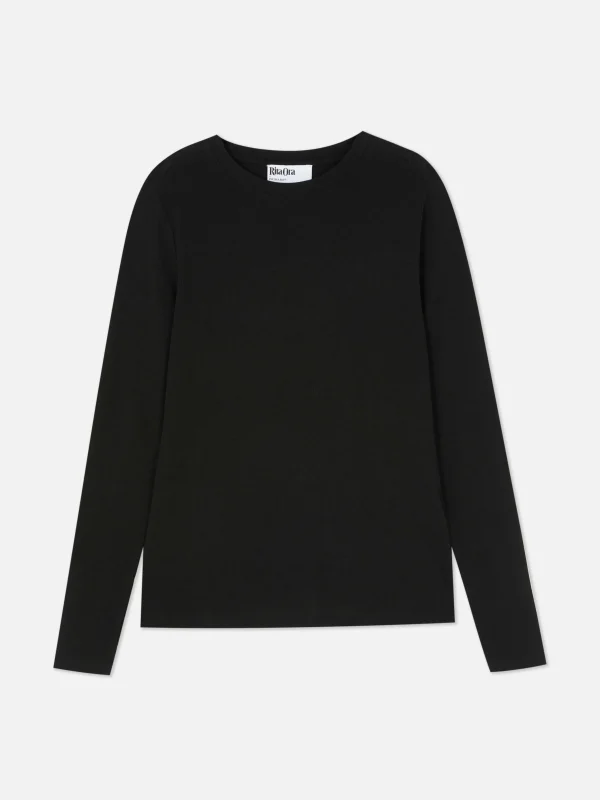 T-shirt Stretch à Manches Longues Rita Ora