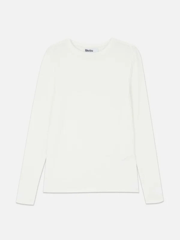 T-shirt Stretch à Manches Longues Rita Ora