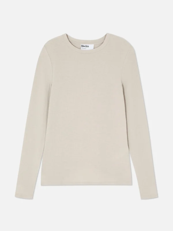 T-shirt Stretch à Manches Longues Rita Ora