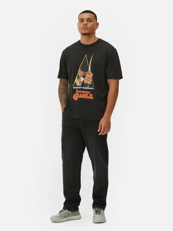 Un T-shirt Graphique Orange Mécanique