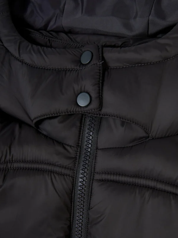 Veste Longue Sans Manche à Capuche