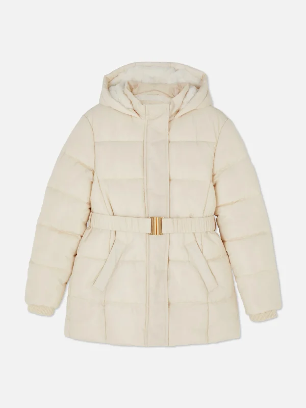 Veste Matelassée à Ceinture