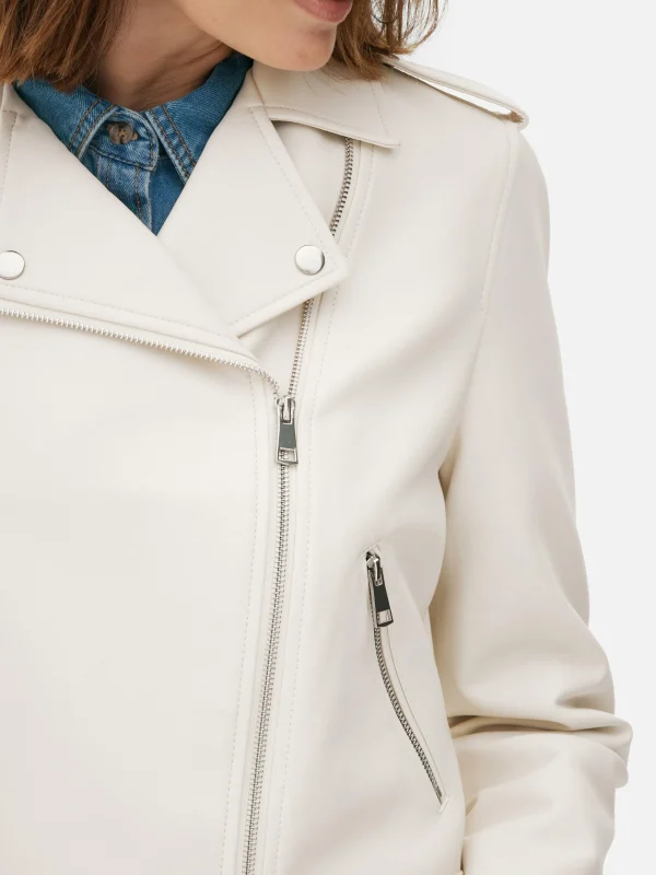 Veste Motard En Simili Cuir Essential