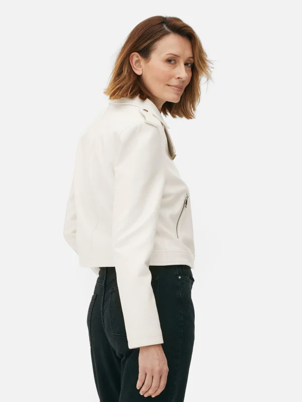 Veste Motard En Simili Cuir Essential