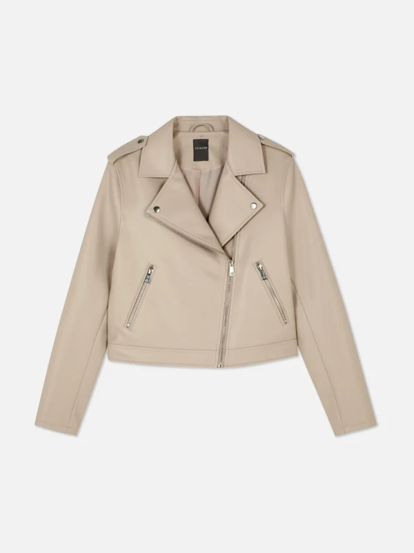 Veste Motard En Simili Cuir Essential