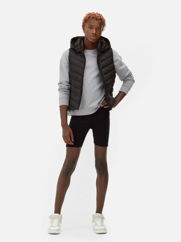 Veste Sans Manche à Capuche