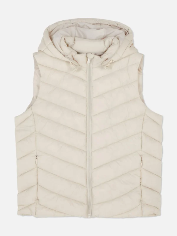 Veste Sans Manche à Capuche