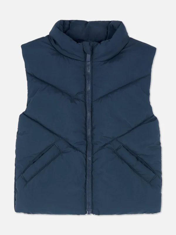 Veste Sans Manche Matelassée Zippée