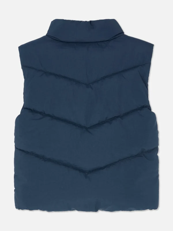 Veste Sans Manche Matelassée Zippée