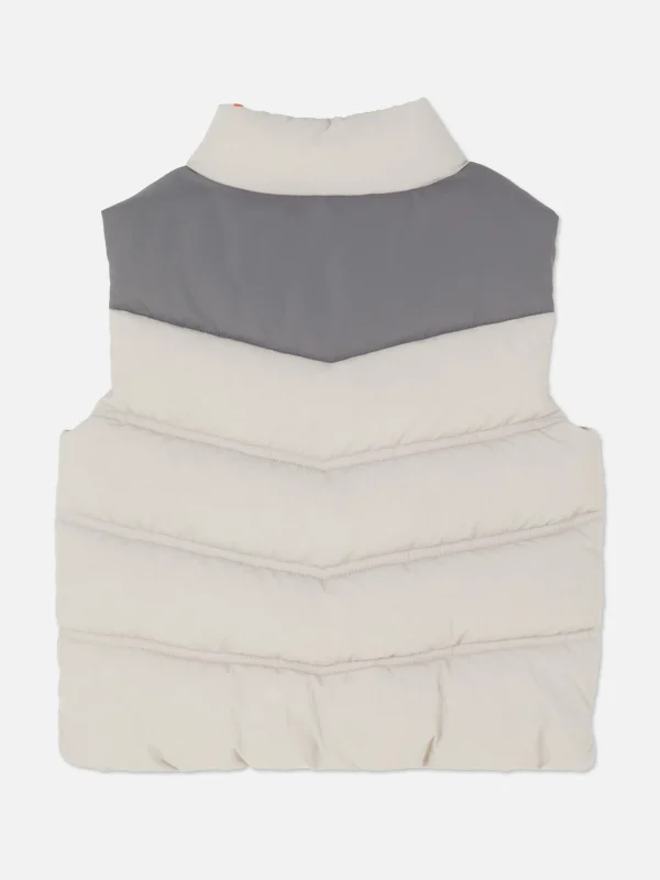 Veste Sans Manches Color Block