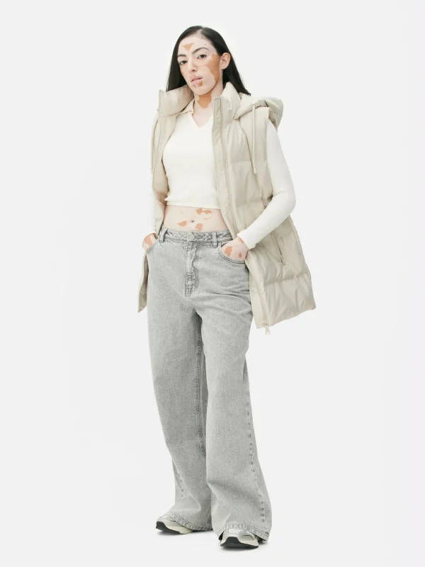 Veste Sans Manches Matelassée à Capuche