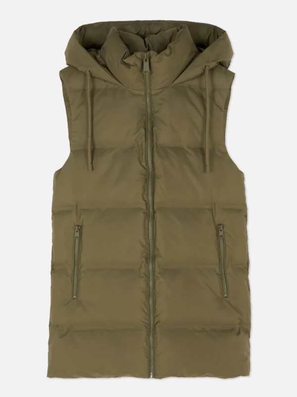 Veste Sans Manches Matelassée à Capuche