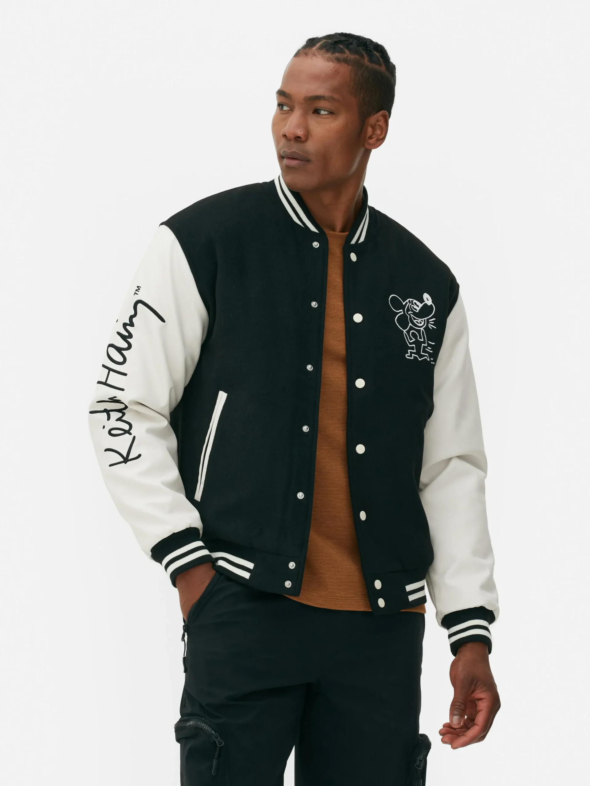 veste_universitaire_disne_1.webp Veste Universitaire Disney Mickey Mouse X Keith Haring