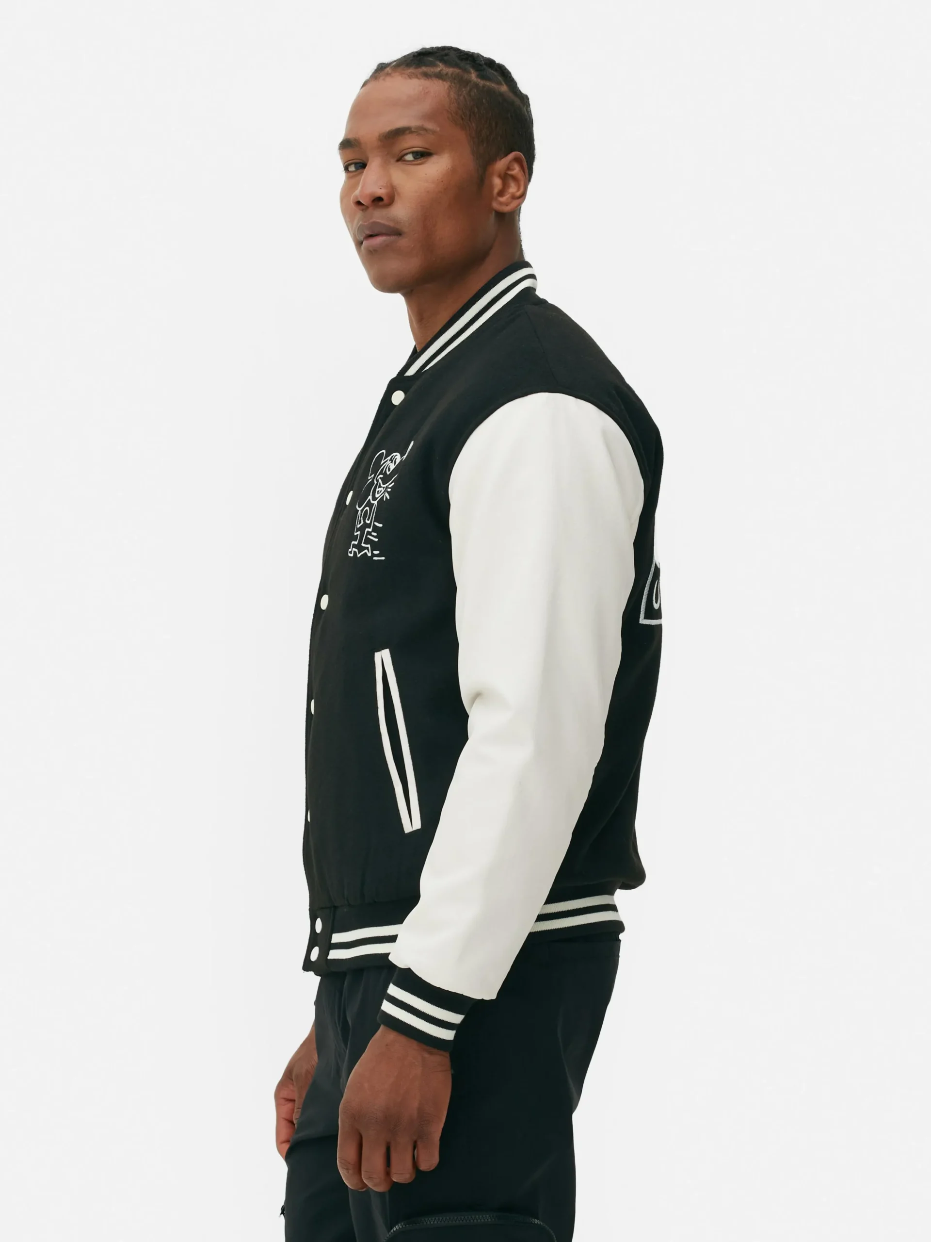 veste_universitaire_disne_4.webp Veste Universitaire Disney Mickey Mouse X Keith Haring