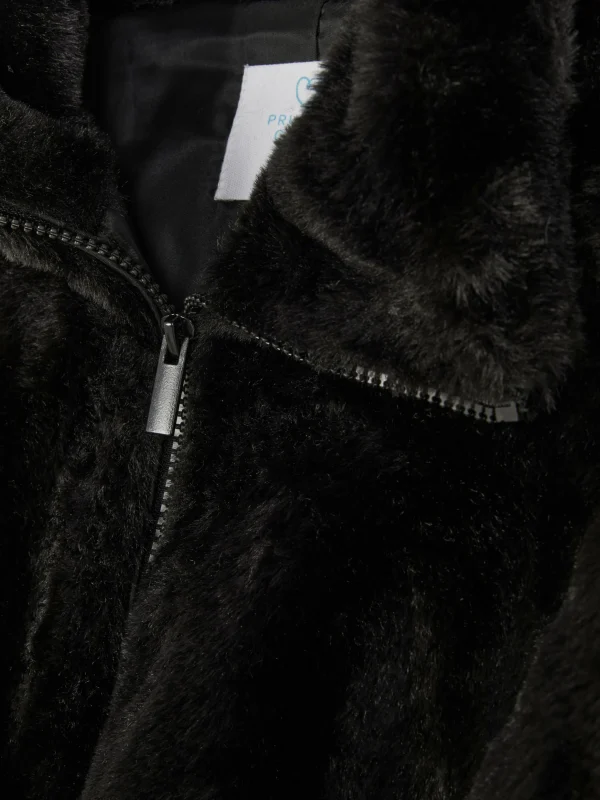 Veste Zippée En Fausse Fourrure
